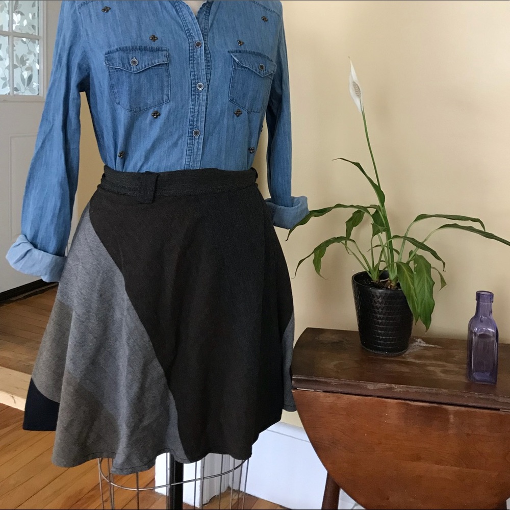 Italian wool wrap skirt